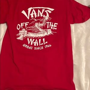 red vans tshirt